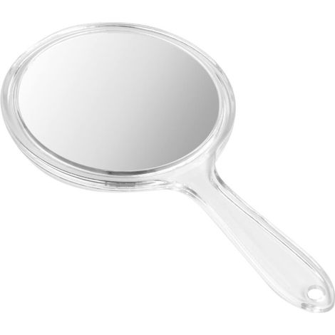 Miroir de maquillage - Miroir de poche - Miroir de voyage - Miroir de coiffure - Grossissement x3 double face - Léger et portable (130 g seulement) - Convient à un usage professionnel (1/5)