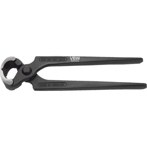 VBW Kneifzange L.250mm Kopf poliert Griffe schwarz lackiert