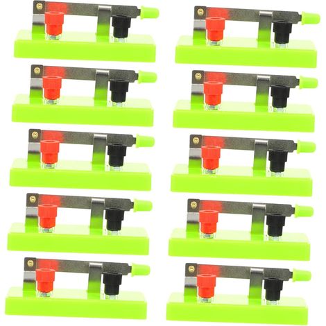 Interruptor Unipolar de Tiro Único 10 Piezas Plástico Cobre (1/5)