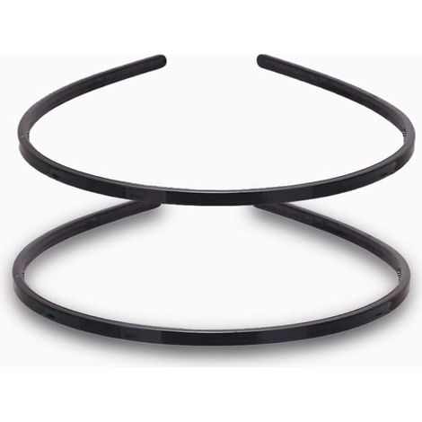 2 bandeaux fins en plastique - bande lisse et dentelée de 6 mm - pour femmes et filles (1/5)