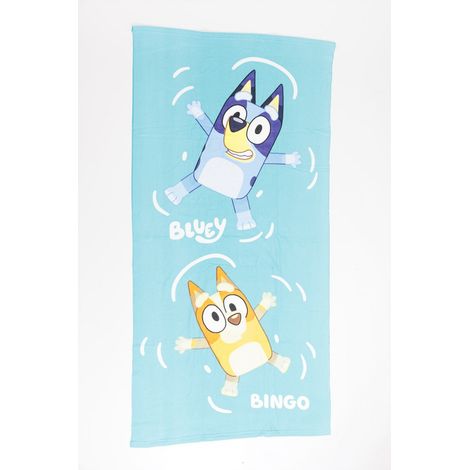 Bluey Kinder Strandtuch – Weiches & schnelltrocknendes Badehandtuch 70x140 cm