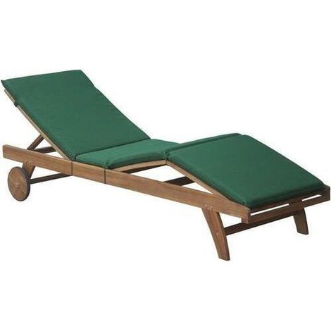 Fieldmann Cuscino da giardino verde 198x60 cm spessore 5 cm