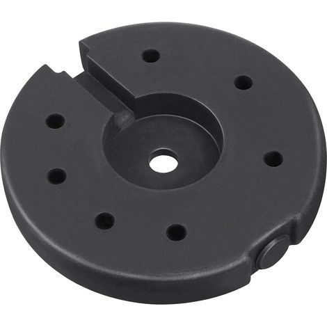 1 Socle De Lampe Noir, Base Lestée En Métal Et Plastique, Pied Rond Stable Pour Lampadaire, Décoration Intérieure (1/5)