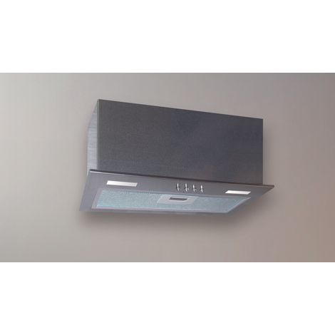 Hotte décorative VERTIGO 40 cm – Acier inoxydable – 270 m3/h – Filtre à charbon inclus – Éclairage LED haute puissance – Baraldi