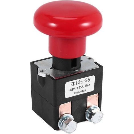 Interrupteur d'arrêt d'urgence ED125-36 48 V 125 A pour Big Joe EZ30 E30 D40 EZ40 111551000800 Electr (1/5)