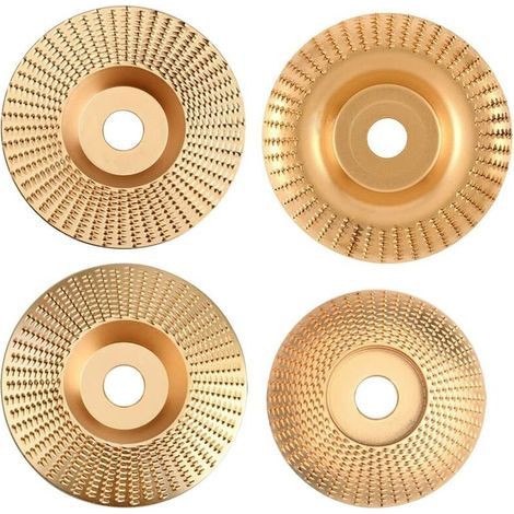 4Pcs Disque Bois Meuleuse, Disque Abrasif en Bois, Disques de Meulage du bois en Carbure de Tungstène pour Façonner, Meuler et Couper - Compatible avec Meuleuses d'angle 115 mm ou 125mm (1/5)