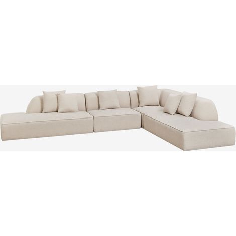 Sofá modular esquinero de 4 piezas con doble diván tapizado Cardea SKLUM (1/5)