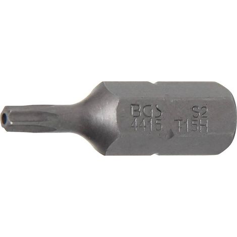 Embout 8 mm L. 30 mm - Profil T Torx avec Perçage T15 - Précision et Compatibilité, Acier - D-Work