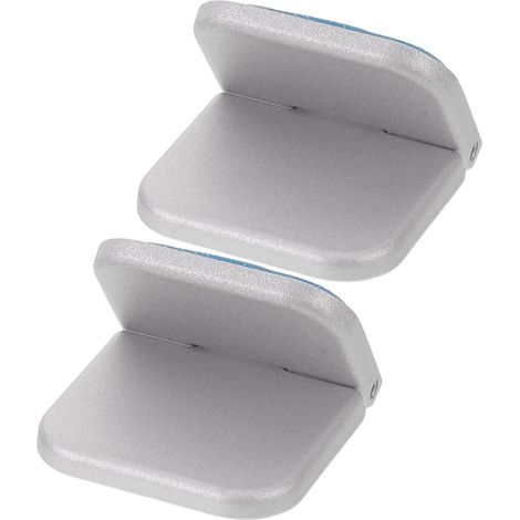 2 Pièces Support pour Ordinateur Portable en Alliage de Zinc Argenté Réglage Instantané de Hauteur, Rehausseur Ergonomique pour Bureau la Maison L'école (1/5)