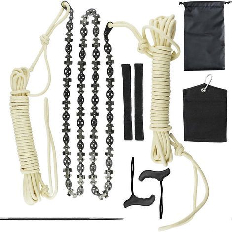 Astsäge, geeignet zum Beschneiden hoher Äste, ausgestattet mit einer flexiblen Kette, 50 % mehr Sägeblättern und Zähnen aus Kohlenstoffstahl, die Äste bis zu 40 cm schnell durchtrennen kann. (1/5)