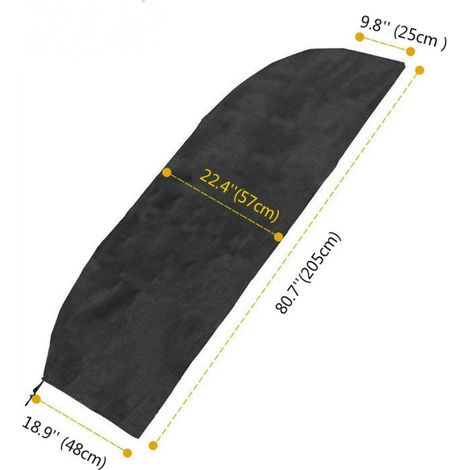Housse de Parasol Extra Large Parapluie Cantilever Imperméable et Coupe Vent Anti UV Jardin Extérieur avec F 1PCS 205cm (1/4)