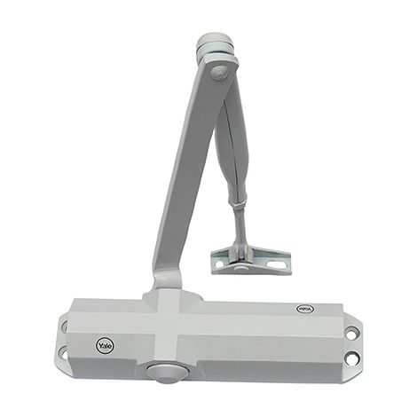 Chiudiporta con fermo in argento mod. 4500 c324 yale