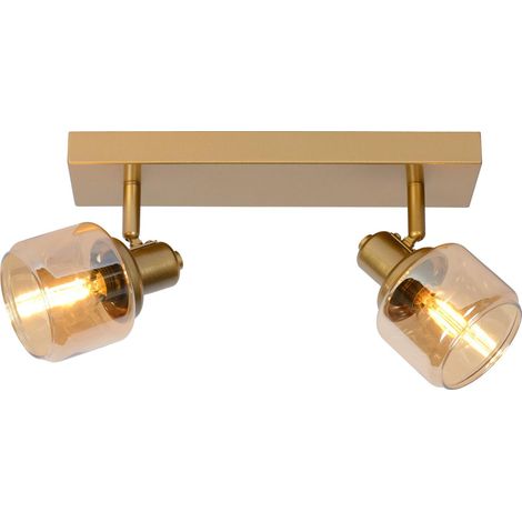 Lucide BJORN - Deckenstrahler - 2xE14 - Mattes Gold / Messing (1/5)