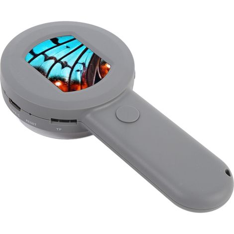 Microscope numérique avec écran LCD 2 pouces, loupe de bijoutier éclairée 100x, loupe de poche pour pièces de monnaie avec éclairage LED 8 LED, loupe trichome pour Windows et OS X (1/5)
