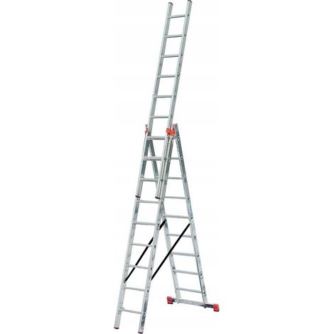KRAUSE DRABINA TRIBILO 3x12 SZCZEBLI + STABILIZATOR TRIGON (1/3)