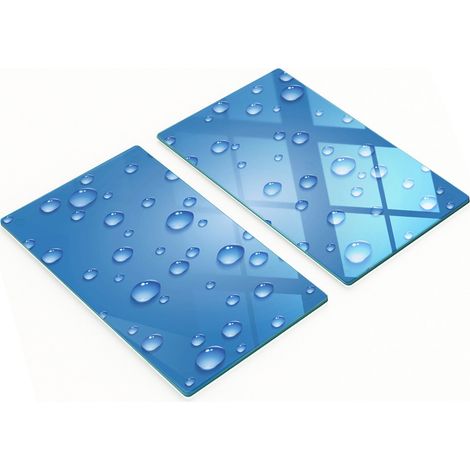 Tablas decorativas multifuncionales para cocina, con dise帽o de gotas de agua endurecidas, 2x30x52 cm.