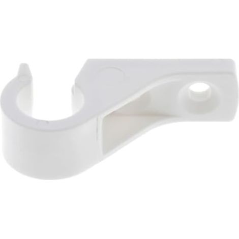 Lacet espagnolette collier déporté ouvert en plastique blanc entraxe 15mm Volet Battant Fenêtre Butée Maintien (1/3)