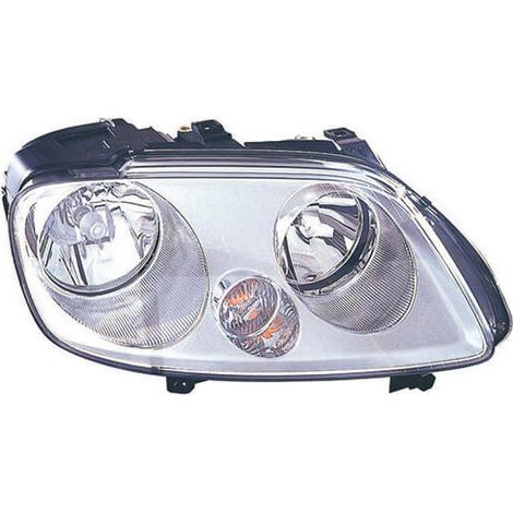 Phare avant droit H1/H7 chromé Volkswagen Touran 1 phase 1 2003-2006