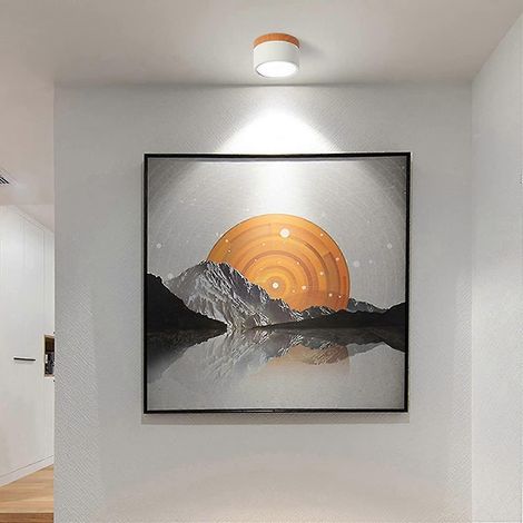 Spot de plafond LED 5 W en saillie blanc froid 90 mm 6000 K [classe énergétique E]