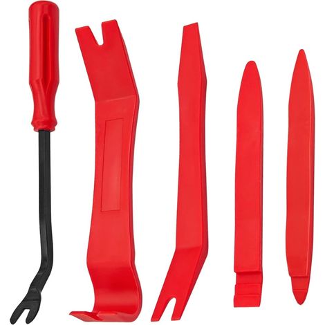 Outil de démontage de garnitures automobiles, kit de 5 outils de levier pour voiture, ensemble de démontage de fixations pour panneaux de porte et vitres, outil d'installation de plastique pour tablea