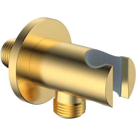 kielle - Codo de pared con soporte, oro cepillado 20901066 (1/2)
