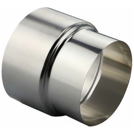 Acier Inoxydable Poêle Tuyau Réducteur Tube Connecteur Cheminée Conduit Doublure Adaptateur - Ø80mm / Ø60mm(1 pcs) (1/3)