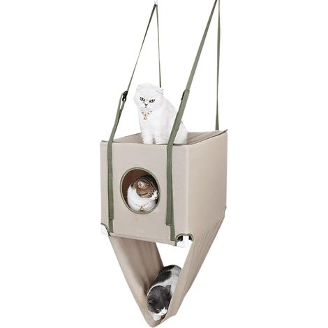 Hamac pour Chats, Hamac Murale Grimpeur pour Chat, Double Couche (1/5)
