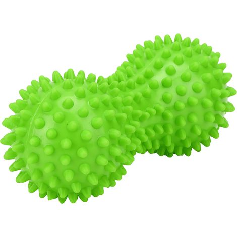 Balle de massage à picots en PVC pour les fascias, les muscles, les mains et les pieds, idéale pour le fitness et le yoga (Yogagreen). (1/5)