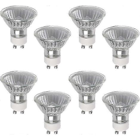 Lampadina alogena GU10 da 50W, 8 punti, 220V, bianco caldo 2800K dimmable (1/5)