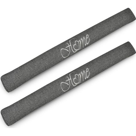 2er Set Zugluftstopper 120 cm lang Tuuli HO, Anthrazit