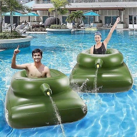 Swimming tank circle water battle toy tank pool inflatable party car swimming 110cm wiuos