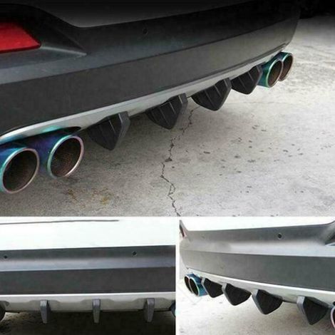 4-teiliges Set Heckstoßstangen-Diffusor-Spoilerlippen, universelles Autozubehör (1/5)
