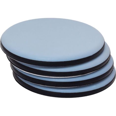 Lot De 4 Patins PTFE, Autocollants, Diamètre 70 Mm, Pour Meubles Lourds (1/5)