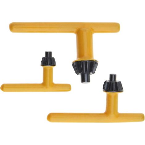 3pcs Kit de Clé Mandrin de Forage 10mm 13mm 16mm Diamètre en Forme de T Remplacement Foret électrique Outil de Serrage HSS