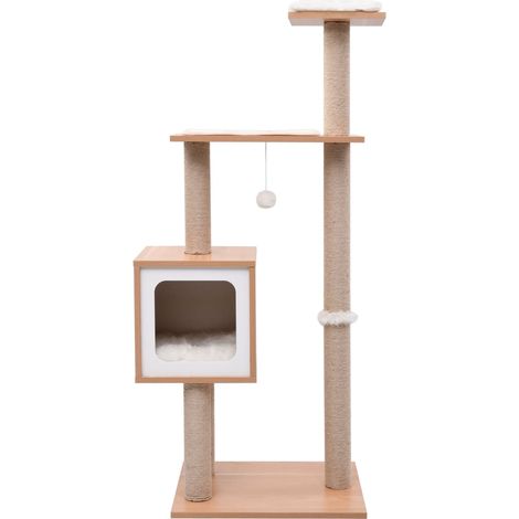 Maison Exclusive - Albero per Gatti con Tappeto Tiragraffi in Sisal 123 cm (1/5)