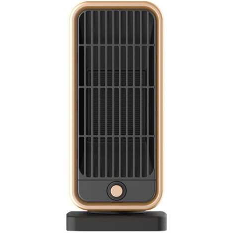 Petit Chauffage d'appoint, 500W Radiateur Soufflant Céramique, PTC Mini Chauffage Rapide Electrique pour Chambre, Bureau, Salon Portable, Protection Multiple, Thermostat et économie