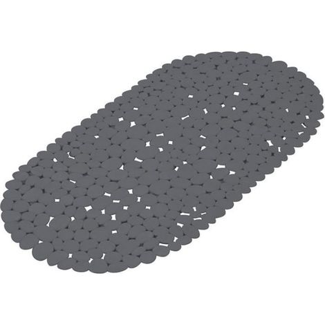 1 Fond de Baignoire,PVC Uni Noir,36x69 cm,Anti-dérapant,Motif Galets,Salle de Bain (1/5)
