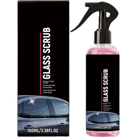 Nettoyant pour vitres, 100 ml, liquide de nettoyage puissant et invisible, pour voiture, véhicule, porte de douche, miroir, salle de bain, maison, maison (1/5)