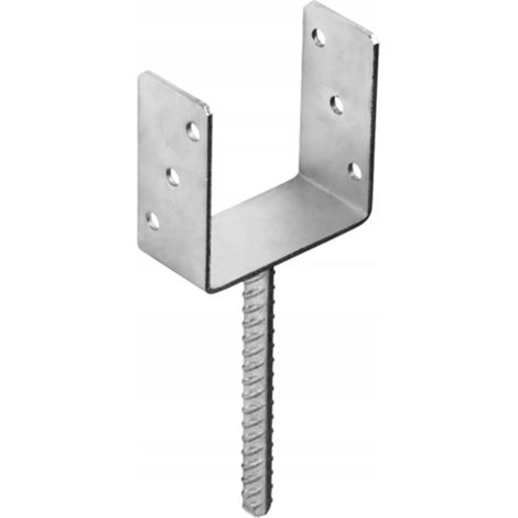 Base de poteau PS120U - 120x120 mm - Acier galvanisé - Haute résistance et durabilité (1/5)