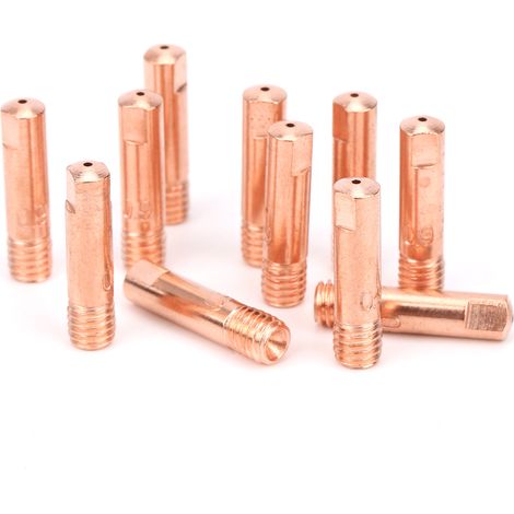 60 pezzi ugello conduttivo in rame con punta di contatto per saldatura MIG per accessori di saldatura 15AK x 0,9
