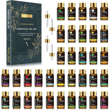 Kit Huiles Essentielles 35 x 5ml, Huile Essentielle pour Diffuseur (1/5)