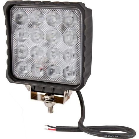 Faro da lavoro LED'48W 3840 lm quadrato 10-30V 112x54,5x136 mm fascio ampio 16 LED'UNIVERSALE 48W LA10047 (1/5)