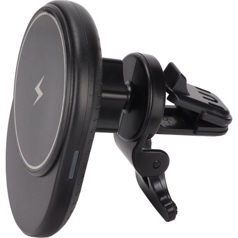 Chargeur magnétique de voiture avec support de téléphone rotatif à 360° et base de charge sans fil pour iPhone 13 Mini, 13 Pro, 12 et 12 Pro.
