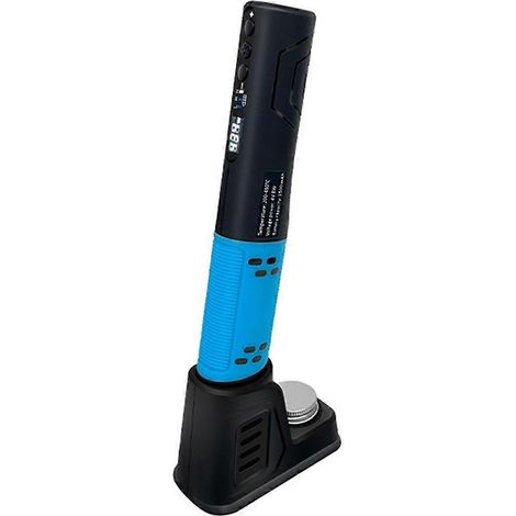 Fer à souder électrique sans fil avec affichage numérique LED, stylo à souder, piles AA illustrées (1/5)