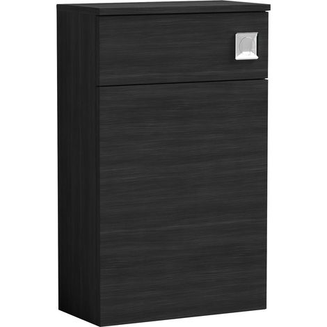 Contemporary Compact WC Toilet Unit 500mm - Charcoal