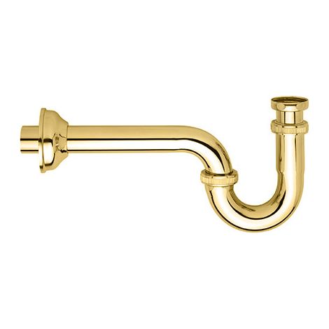 SIPHON DE LAVABO FORME S 1"1/4 DORE - CRISTINA ONDYNA AC20152 (1/3)