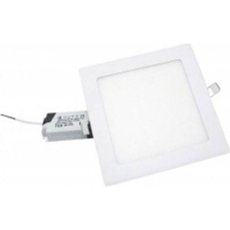 Faretto led incasso quadrato 12w vivalamp controsoffitto kit 5 pezzi 3000k (1/2)