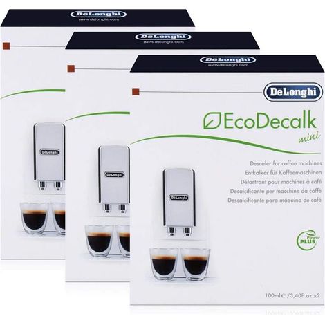 Juego de 3 descalcificadores DeLonghi (6 x 100 ml) para cafeteras