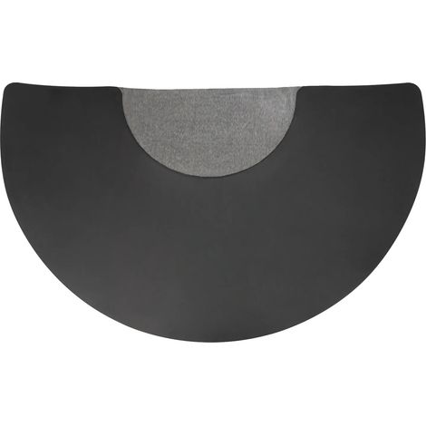 Tapis de chaise de salon, design épaissi, surface antidérapante, noir (1/2)