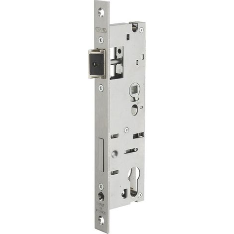 Caja de cerradura con cilindro de perfil L52/A37/EA92 THIRARD placa frontal reversible de acero inoxidable sin rodillo - sin intercambiabilidad 1/2T - Rlx - 00014837